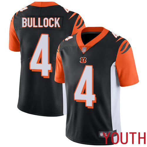 Cincinnati Bengals Limited Black Youth Randy Bullock Home Jersey NFL Footballl 4 Vapor Untouchable